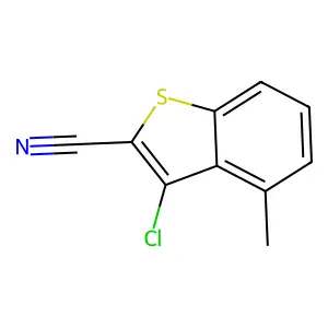 3-Chloro-4-methyl-1-benzothiophene-2-carbonitrile structure