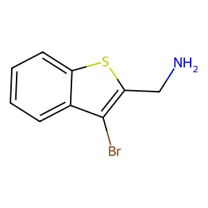(3-Bromo-1-benzothiophen-2-yl)methanamine structure