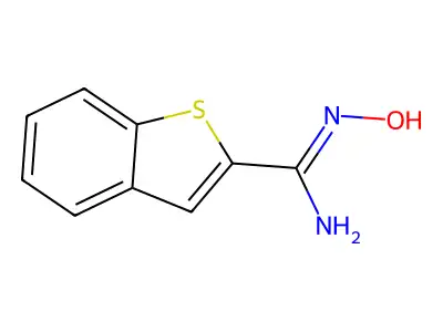 Benzo[b]thiophene-2-carboximidamide, N-hydroxy- structure