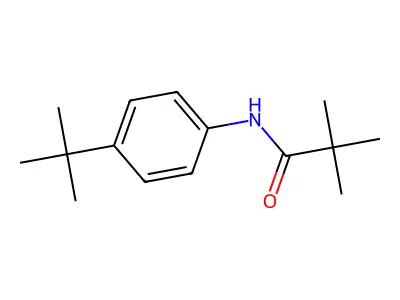 N-(4-tert-butylphenyl)-2,2-dimethylpropanamide structure