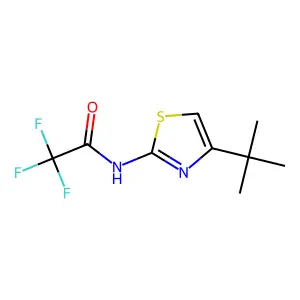 N-(4-tert-butyl-1,3-thiazol-2-yl)-2,2,2-trifluoroacetamide structure