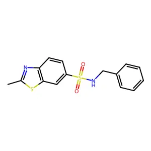 N-benzyl-2-methyl-1,3-benzothiazole-6-sulfonamide structure