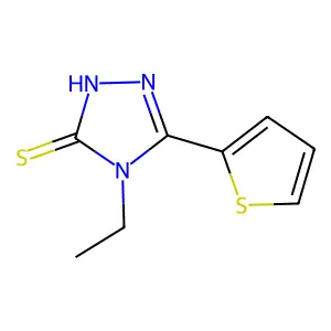 4-Ethyl-5-thiophen-2-yl-4H-[1,2,4]triazole-3-thiol structure