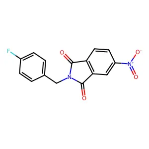 2-(4-Fluorobenzyl)-5-nitroisoindoline-1,3-dione structure