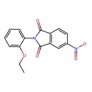 2-(2-ethoxyphenyl)-5-nitro-1H-isoindole-1,3(2H)-dione structure