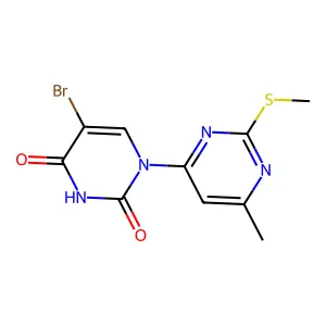 5-Bromo-1-(6-methyl-2-methylsulfanylpyrimidin-4-yl)pyrimidine-2,4-dione structure