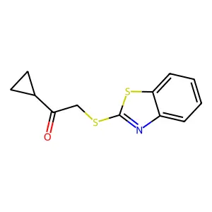 2-(1,3-Benzothiazol-2-ylthio)-1-cyclopropylethanone structure
