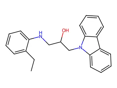 1-Carbazol-9-yl-3-(2-ethyl-phenylamino)-propan-2-ol structure