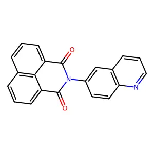 2-Quinolin-6-yl-benzo[de]isoquinoline-1,3-dione structure