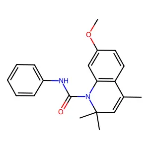 7-methoxy-2,2,4-trimethyl-N-phenylquinoline-1(2H)-carboxamide structure
