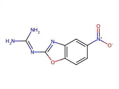 1-(5-Nitro-1,3-benzoxazol-2-yl)guanidine structure