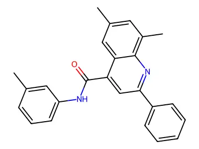6,8-Dimethyl-2-phenyl-N-(m-tolyl)quinoline-4-carboxamide structure