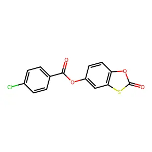 2-Oxobenzo[d][1,3]oxathiol-5-yl 4-chlorobenzoate structure