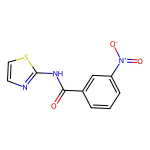 3-nitro-N-(1,3-thiazol-2-yl)benzamide structure