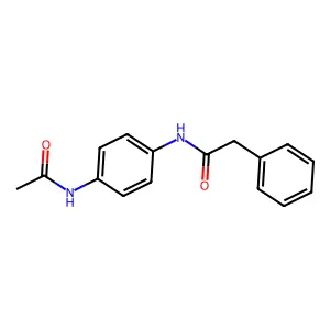 N-(4-acetamidophenyl)-2-phenylacetamide structure