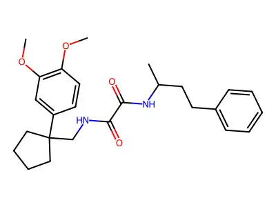 N1-((1-(3,4-dimethoxyphenyl)cyclopentyl)methyl)-N2-(4-phenylbutan-2-yl)oxalamide structure