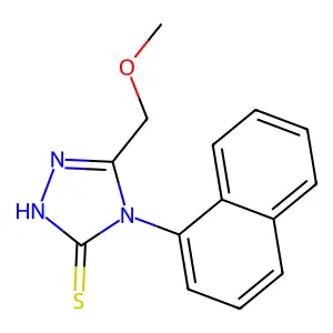 5-(methoxymethyl)-4-(1-naphthyl)-4H-1,2,4-triazole-3-thiol structure