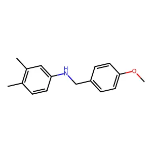 (3,4-Dimethyl-phenyl)-(4-methoxy-benzyl)-amine structure