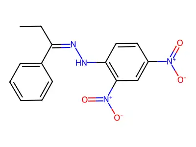 1-Propanone, 1-phenyl-, (2,4-dinitrophenyl)hydrazone structure