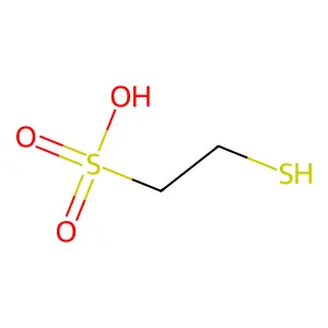 巯基乙磺酸 structure