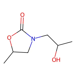 3-(2-Hydroxypropyl)-5-methyl-2-oxazolidinone structure
