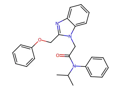 2-[2-(phenoxymethyl)-1H-1,3-benzodiazol-1-yl]-N-phenyl-N-(propan-2-yl)acetamide structure