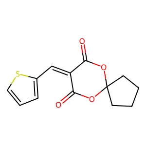 8-(Thiophen-2-ylmethylidene)-6,10-dioxaspiro[4.5]decane-7,9-dione structure