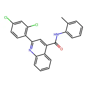 2-(2,4-Dichlorophenyl)-N-(o-tolyl)quinoline-4-carboxamide structure