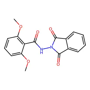 N-(1,3-dioxoisoindol-2-yl)-2,6-dimethoxybenzamide structure