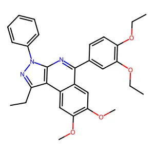 5-(3,4-Diethoxyphenyl)-1-ethyl-7,8-dimethoxy-3-phenylpyrazolo[3,4-c]isoquinoline structure