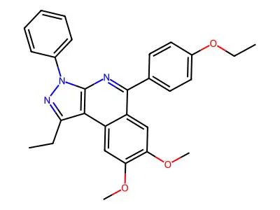 5-(4-Ethoxyphenyl)-1-ethyl-7,8-dimethoxy-3-phenylpyrazolo[3,4-c]isoquinoline structure