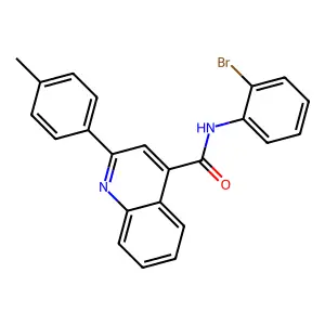 N-(2-Bromophenyl)-2-(p-tolyl)quinoline-4-carboxamide structure