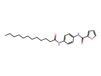 N-(4-Dodecanamidophenyl)furan-2-carboxamide structure