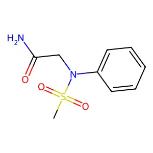2-(N-methylsulfonylanilino)acetamide structure