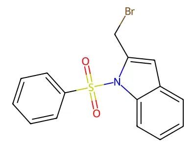 2-(Bromomethyl)-1-(phenylsulfonyl)-1H-indole structure