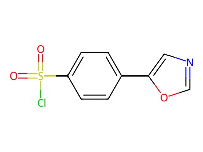4-(1,3-Oxazol-5-yl)benzenesulphonyl chloride structure