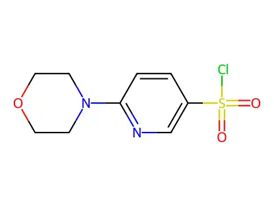 6-Morpholin-4-yl-pyridine-3-sulfonyl chloride structure