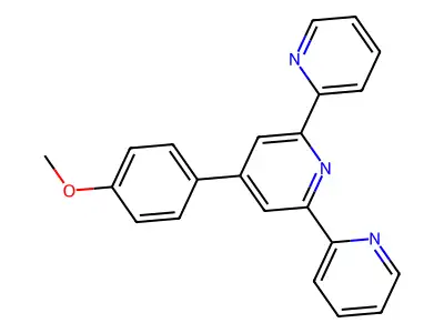 4'-(4-Methoxyphenyl)-2,2':6',2''-terpyridine structure