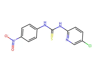 1-(5-Chloropyridin-2-yl)-3-(4-nitrophenyl)thiourea structure