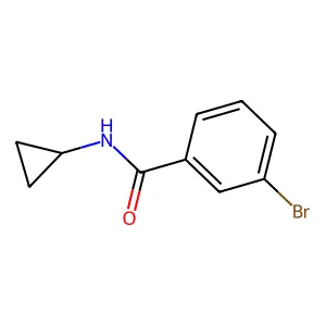 3-bromo-N-cyclopropylbenzamide structure