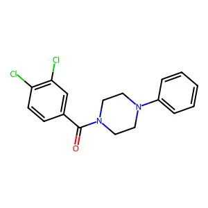 (3,4-Dichlorophenyl)-(4-phenylpiperazin-1-yl)methanone structure
