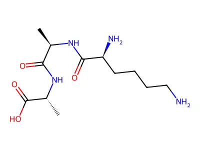 L-Lysyl-D-alanyl-D-alanine structure