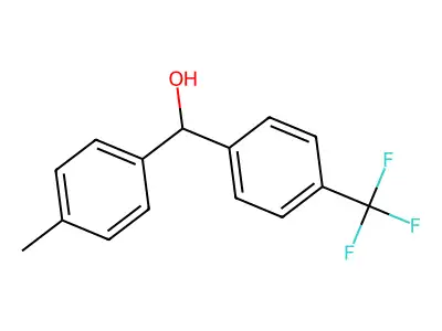 (4-Methylphenyl)[4-(trifluoromethyl)phenyl]methanol structure