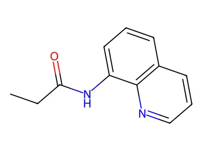 N-quinolin-8-ylpropanamide structure