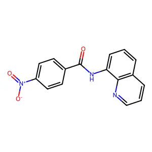 4-nitro-N-(quinolin-8-yl)benzamide structure