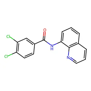 3,4-dichloro-N-quinolin-8-ylbenzamide structure