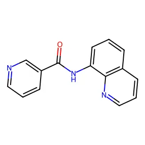 N-quinolin-8-ylpyridine-3-carboxamide structure