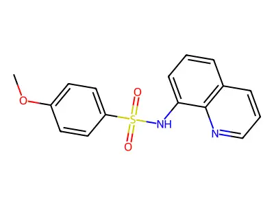 4-methoxy-N-(quinolin-8-yl)benzene-1-sulfonamide structure