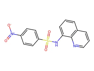 4-nitro-N-(quinolin-8-yl)benzenesulfonamide structure