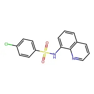 ((4-Chlorophenyl)sulfonyl)-8-quinolylamine structure